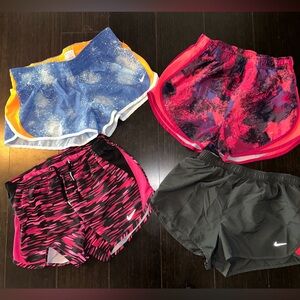 4 Pairs of Nike Dri-Fit Shorts (3 Smalls and One Med)
